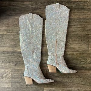 Betsy Johnson Rhinestone boots
